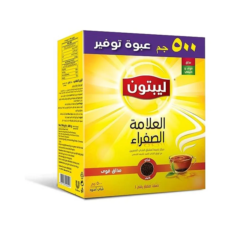 شاي أسود ناعم ليبتون - 500جم 